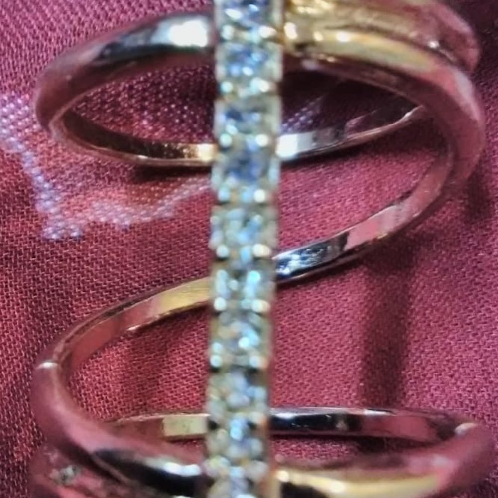 Crystal bar ring - Picture 2 of 5